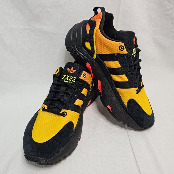 Adidas ZX 22 Boost Low Black Impact/Orange Sneakers Shoes US MENS SIZE 6 - NEW main image 9